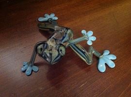 L'indemann Lampworked Glass Frog