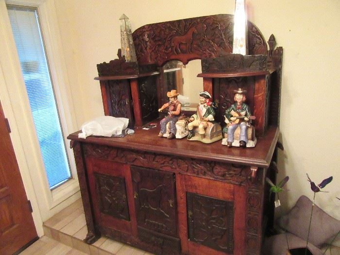 Arts and crafts 1800's sideboard 