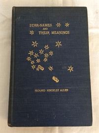 Star Names and Their Meanings, Richard Hinckley Allen. GE Stechert, 1899.