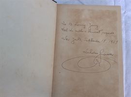 Author's signature. (Memoirs of a Spy, Adventures Along the Eastern Front, 1933)