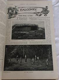 More falconry, a very acceptable hobby for the gentry (Two volume bound set of Country Life Illustrated, Jan-Dec 1899)