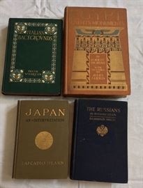 Large collection of antique travel nonfiction from the dawn of the 20th Century. Fantastic snapshot of the world before the second world war.