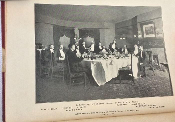 Roundabout Dining Club 1913. (Roundabout Dining Club 1877-1913. New York City. Limited Edition)