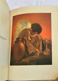 Parrish Illustration: The Third Voyage of Sinbad. (The Arabian Nights, Maxfield Parrish Illustrated Edition, 1912)