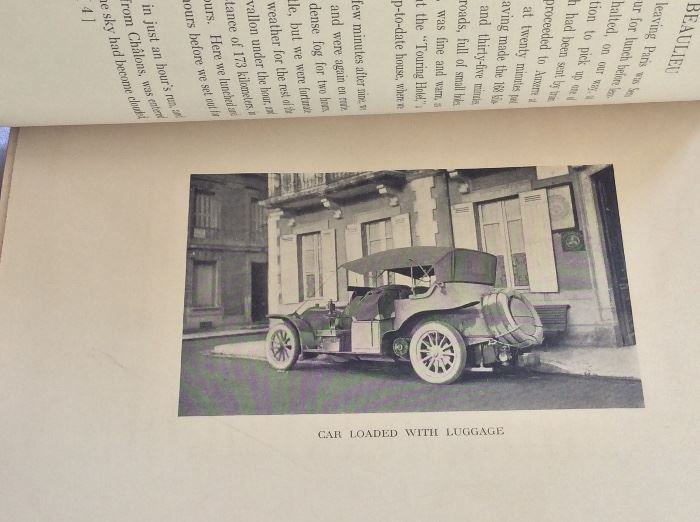 Photograph of car which undertook the journey. (A Trip Through Italy Sicily Tunisia Algeria and Southern France by Motor, WK Vanderbilt, Jr. Privately Printed. 1918.)