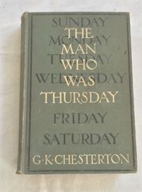 The Man Who Was Thursday. Gilbert K Chesterton, 1909.