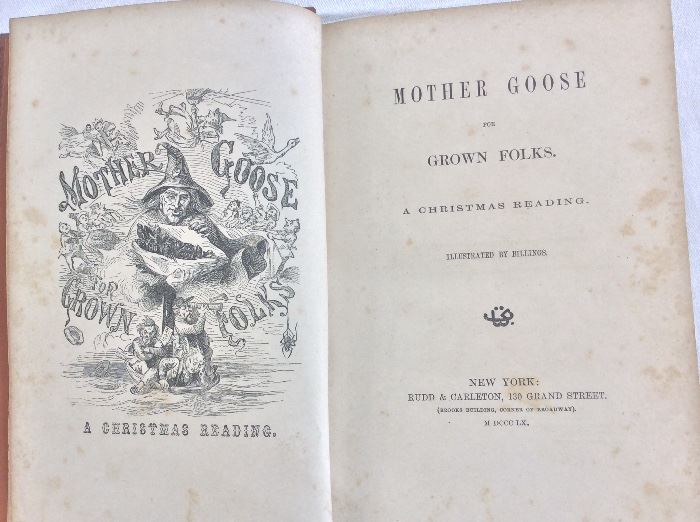 Mother Goose for Grown Folks: A Christmas Reading. 1860.