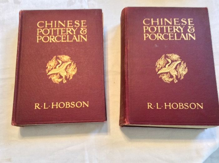 Chinese Pottery & Porcelain Volumes I and II, R.L. Hobson, 1915. This Edition is limited to 1,500 copies of which this is No. 1043.