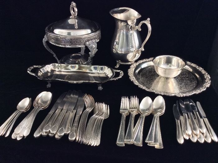 Miscellaneous Silverplate and Sterling. 