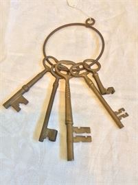 Large brass keys. 