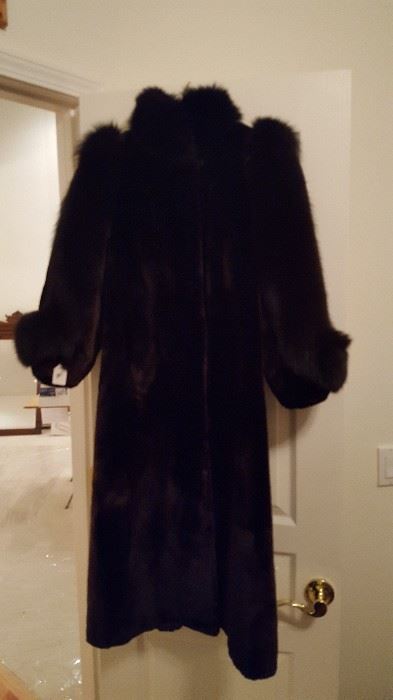 Full length Fur Coat Size X Small