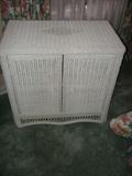Great Wicker piece storage cabinet