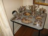 Great assortment of silver plate items