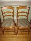 Two cane bottom chairs in excellent condition.