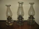Three nice keosene lamps