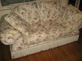 Very nice - like new flowery print love seat