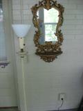 Nice lamp with wall mirror