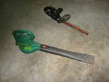 Blower and hedge trimmer