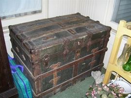 Old steamer trunk