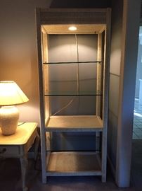 Wicker & Glass Etagere
