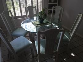 Henry Link Wicker & Glass Dinette