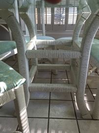 Henry Link Wicker & Glass Dinette