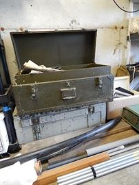 2 military trunks