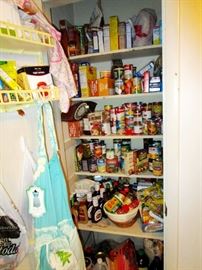 Pantry full of unexpired products.