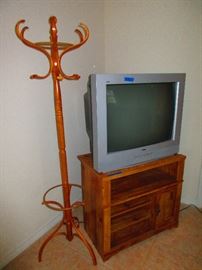 Sauder furniture TV stand - 2 available, Oak hall tree- 4 available