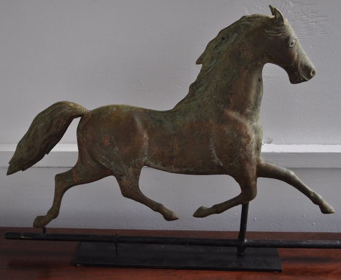Weathervane: Late 19th C. Galloping Horse