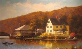 CT Autumn Landscape Oil Painting