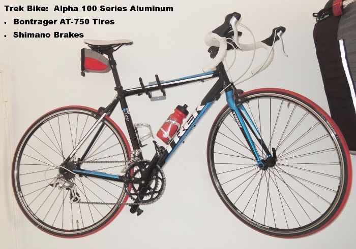 Trek Alpha 100 series bike with Bontrager Tires and Shimano Brakes