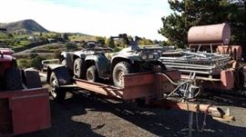 Fourwheelers & trailer