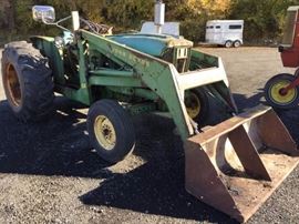 John Deere tractor with loader
