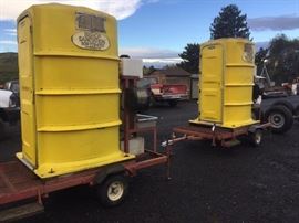Portable Toilet on trailer
