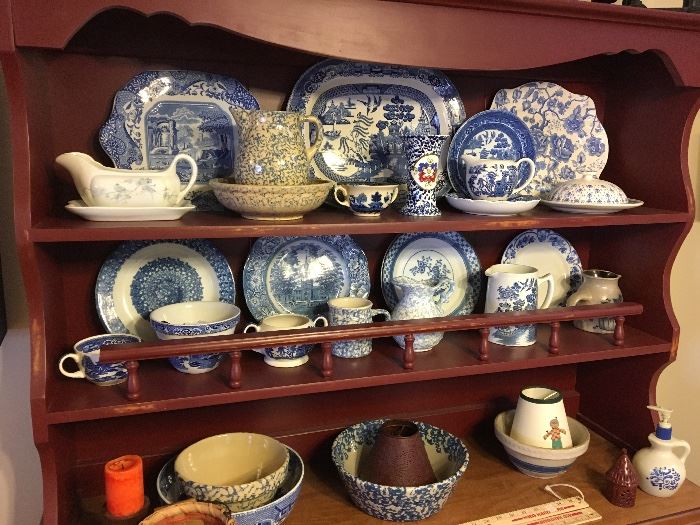Big Blue Willow collection, vintage and contemporary