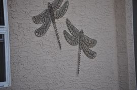 Metal outdoor wall decor