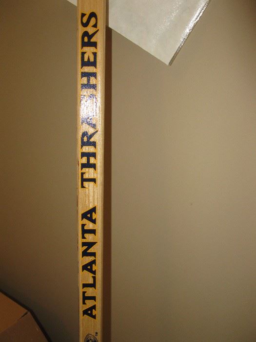 Atlanta Thrashers hockey stick - signed