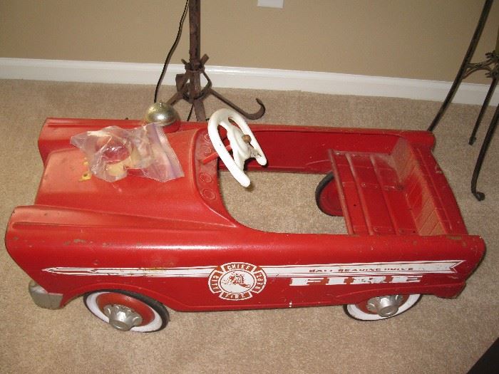 Chief City Fire Department pedal car 1956