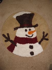 snowman rug
