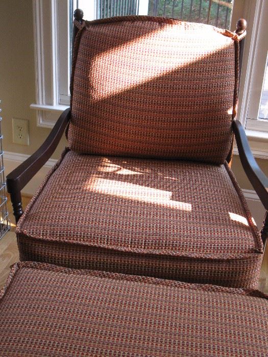 Arm chair with matching ottoman