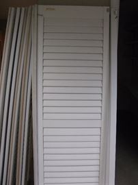 Plantation shutters 1 pair here measures about 21 1/2" wide x 72" high - gently used
