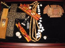 Jewelry and collectibles from Latin America.