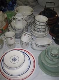 Asian Celadon, Studio Nova Adiron deck, Sur la Table "Sperry" set of 4