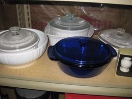 Pyrex and Corning cookware