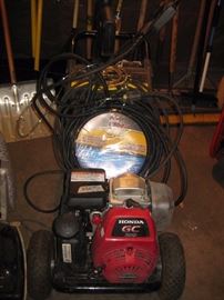 Honda GC 190 power washer with extra hoses