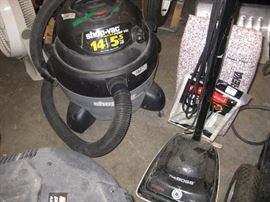 Shop Vac "ultra pump vac" 14 gallon capacity wet/dry, Eureka "The Boss" vacuum cleaner