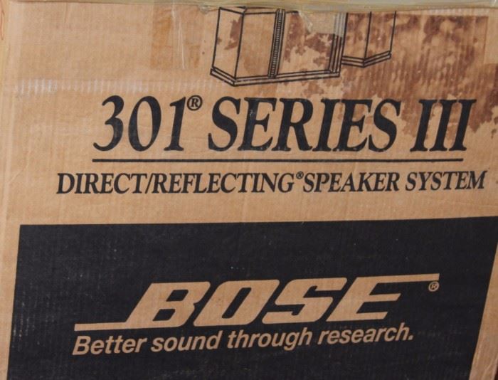 Bose Speaker Pair 301 Series III

Overall very good condition, adult owned, no smoking, no pets.