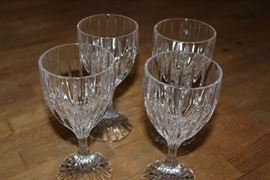 12 Mikasa Park Lane crystal wine glasses.