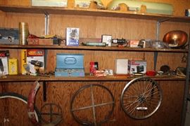 Work room full of treasures.